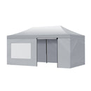 Mountview Gazebo TentOutdoor Marquee Gazebos 3x6 Camping Canopy Mesh Side Wall