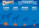 Chuckit! 17001 2.5-Inch Ultra Ball 2 Pack, Medium, Orange/Blue M (Pack of 2)
