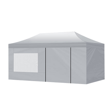 Mountview Gazebo TentOutdoor Marquee Gazebos 3x6 Camping Canopy Mesh Side Wall