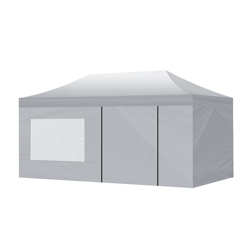 Mountview Gazebo TentOutdoor Marquee Gazebos 3x6 Camping Canopy Mesh Side Wall