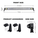 42inch 5D Osram Philips LED Light Bar Spot Flood Offroad Driving Lamp 4WD 4x4