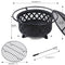 Outdoor Fire Pit BBQ Portable Camping Fireplace Heater Patio Garden Grill