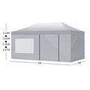 Mountview Gazebo TentOutdoor Marquee Gazebos 3x6 Camping Canopy Mesh Side Wall