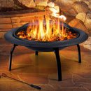 22" Portable Outdoor Fire Pit BBQ Grail Camping Garden Patio Heater Fireplace