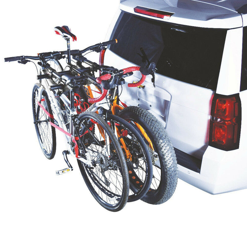 4 Bicycle Carrier Bike Car Rear Rack 2 TowBar Steel Hitch Mount Foldable "