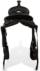 Western Saddle Headstall & Breast Collar Leather Brown/Black Multi Sizes