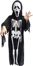 Ghost Bones Clothes for Halloween Dance Costume Party Cosplay Masquerade Skeleton Cloak Adult/Child