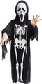Ghost Bones Clothes for Halloween Dance Costume Party Cosplay Masquerade Skeleton Cloak Adult/Child