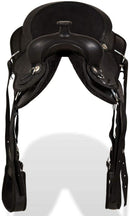Western Saddle Headstall & Breast Collar Leather Brown/Black Multi Sizes