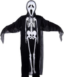 Ghost Bones Clothes for Halloween Dance Costume Party Cosplay Masquerade Skeleton Cloak Adult/Child