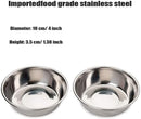 Raised Pet Bowls for Cats and Small Dogs, Bamboo Elevated Dog Cat Food and Water Bowls Stand Feeder with 2 Stainless Steel Bowls