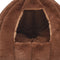 Pet Bed Comfy Kennel Cave Cat Dog Beds Bedding Castle Igloo Nest Brown M