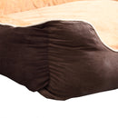 PaWz Deluxe Soft Pet Bed Mattress with Removable Cover Size XX Large in Brown Colour