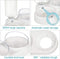 auvstar Tilted Cat Bowls Cat Water Bowl,3in1 Cat Wet and dry food bowl Set,Pet Feeding Plastic Bowl,Pets Cats Dogs Automatic Waterer and Food Feeder,15° Anti Vomiting Elevated Cat Bowls Tilted (White)