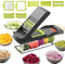 Vegetable Chopper,BRITOR Mandoline Slicer Cutter Chopper and Grater 14 in 1 Vegetable Slicer Potato Onion Chopper Veggie Chopper Dicer with Container (Gray)