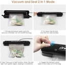 Vacuum Sealer Machine 2021 Upgraded Automatic Food Sealer Machine with 20 Sealing Bags Food Vacuum Air Sealing System for Food Preservation Storage Saver Easy to Clean | Safety Certified