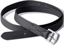 Horse Riding Saddle Set Real Leather 5-in-1 Black/Brown Multi Sizes Black 7.1” (18 cm)
