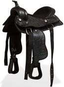 Western Saddle Headstall & Breast Collar Leather Brown/Black Multi Sizes
