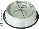 Stainless Steel Dog Bowl - Rust Resistant with Slip-Free Rubber Base, Puppy or Dog Bowl, Size Large One pack
