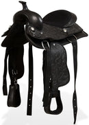 Western Saddle Headstall & Breast Collar Leather Brown/Black Multi Sizes