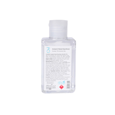 Cleace 100x Hand Sanitiser Sanitizer Instant Gel Wash 75% Alcohol 100ML