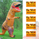 Wild Cheers Inflatable Dinosaur Costume Adult, 2.2m high, Strong Shape, Super Domineering, Inflatable T-Rex Costume Suitable for Halloween, Party, Gifts