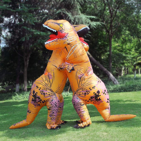 Wild Cheers Inflatable Dinosaur Costume Adult, 2.2m high, Strong Shape, Super Domineering, Inflatable T-Rex Costume Suitable for Halloween, Party, Gifts