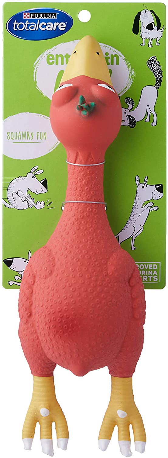 Total Care Squawking Duck Dog Toy, Assorted