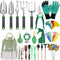 52Pcs Garden Tools Set Outdoor Gardening Tools Kit Stainless Steel Ergonomic Succulent Transplanting Hand Tool with Storage Tote Bag Gardening Gifts for Women Men