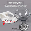 1Pc Cat Food Bowl Raised Pet Bowls Reduce Neck Pain Elevated Transparent Bowl for Cats and Small Dogs