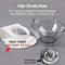 1Pc Cat Food Bowl Raised Pet Bowls Reduce Neck Pain Elevated Transparent Bowl for Cats and Small Dogs