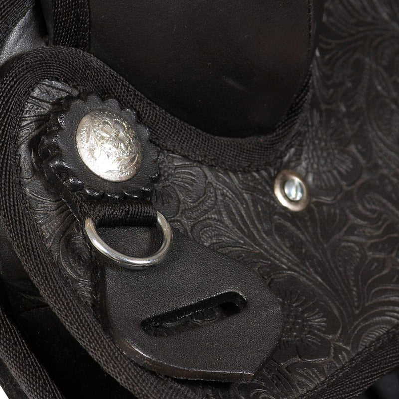 Western Saddle Headstall & Breast Collar Leather Brown/Black Multi Sizes