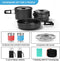 15PCS Camping Cookware Mess Kit for 2 People Non-Stick Lightweight Pots Pan Set with Stainless Steel Cups Plates Forks Knives Spoons for Camping, Backpacking, Outdoor Cooking and Picnic