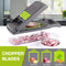 Vegetable Chopper Slicer Dicer - 12 -in -1 Onion Chopper Fruits Cutter Mandoline Slicer Food Chopper/Cutter with 7 Stainless Steel Blades, Adjustable Slicer & Dicer with Storage Container Gray