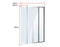 4 Fold Chrome Folding Bath Shower Screen Door Panel 1000 x 1400mm