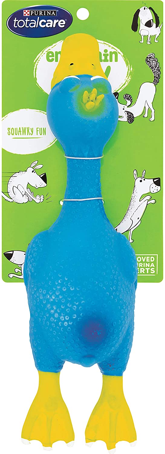 Total Care Squawking Duck Dog Toy, Assorted