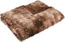 Pinzon Faux Fur Throw Blanket 63" x 87", Alpine Brown Alpine Brown 63" x 87"