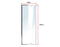 820-900 Finger Pull Wall to Wall Shower Screen By Della Francesca