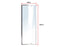 720-800 Finger Pull Wall to Wall Shower Screen By Della Francesca