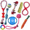 Dog Toys Aggressive Chewers - HMNXG Puppy Toys chew Toys Dog Toys for Small Dogs Rope for Medium to Large Dogs - 10 Pcs