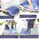 6 Pack Vacuum Storage Bags, Vacuum Bag ( 6 Large) Reusable Space Saver Closet Organizer Clothing Storage Bag with Handy Pump Compression Bags for Travel & Home 6 Pack（60*40）