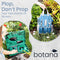 9-Pc. Garden Tools Set & Tote – Multi-Pocket Bag with Knee Support Pads, 6 Aluminium Alloy Hand Tools, & 1-Size-Fits-All Gardening Gloves – Heavy-Duty, Stylish Planting Tool Kit by botana, Blue/Grey