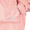 THE COMFY Original | Oversized Microfiber & Sherpa Wearable Blanket, Seen On Shark Tank, One Size Fits All Blush Adult