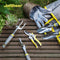 Jardineer Garden Tools Set, 8PCS Heavy Duty Garden Tool Kit with Outdoor Hand Tools, Garden Gloves and Storage Tote Bag, Gardening Tools Gifts for Women and Men 8 pcs gray