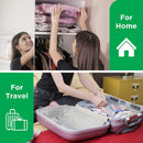 Vacuum Storage Bags - Pack of 20 (5 Jumbo + 5 Large + 5 Medium + 5 Small) ReUsable with free Hand Pump for travel packing | Best Sealer Bags for Clothes, Duvets, Bedding, Pillows, Blankets, Curtains 20 Bags - 5J + 5L + 5M + 5S