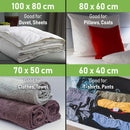 Vacuum Storage Bags - Pack of 15 (3 Jumbo + 4 Large + 4 Medium + 4 Small) ReUsable Space Savers | Free Hand Pump for Travel Packing. Best Sealer Bags for Clothes, Duvets, Bedding, Pillows, Blankets