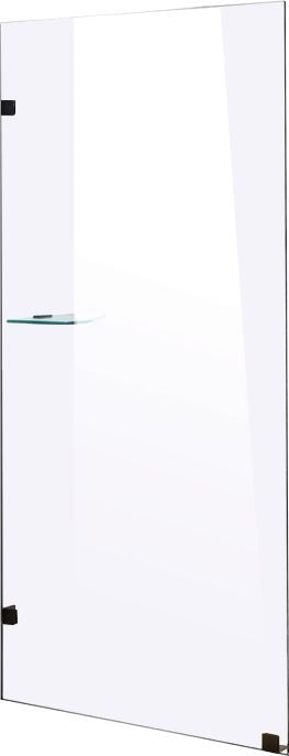 800 x 2100mm Frameless 10mm Safety Glass Shower Screen