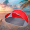 4 Person Pop Up Camping Tent Beach Shelter Hiking Sun Shades Shelter Fishing Red