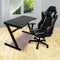 Gaming Chair Desk Computer Gear Set Racing Desk Office Laptop Chair Study Home Z shaped Desk Silver Chair