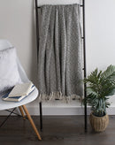 DII Rustic Farmhouse Cotton Diamond Blanket Throw with Fringe for Chair, Couch, Picnic, Camping, Beach, & Everyday Use, 50 x 60 - Double Diamond Mineral Contemporary Mineral